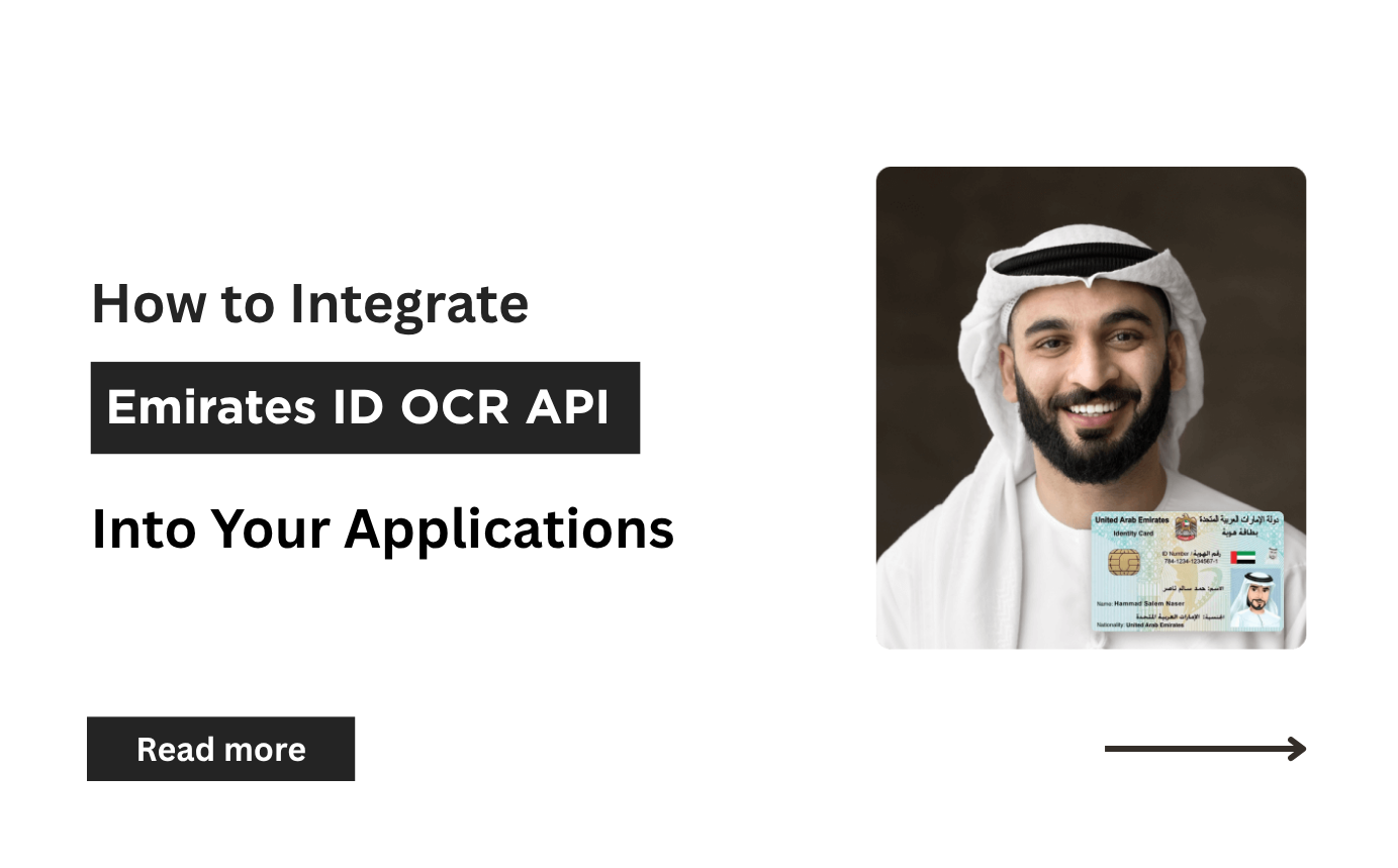 How to Integrate Emirates ID OCR API into Your Applications